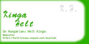 kinga helt business card